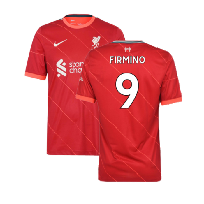 Liverpool 2021-22 Home Shirt (L) (Very Good) (FIRMINO 9)