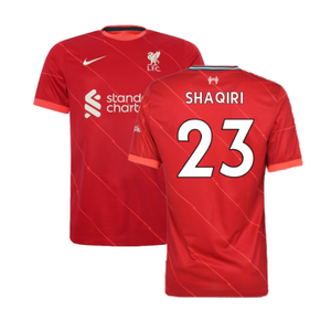 Liverpool 2021-22 Home Shirt (L)  (SHAQIRI 23) (Excellent)_0