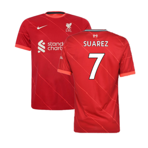 Liverpool 2021-22 Home Shirt (L)  (SUAREZ 7) (Excellent)_0