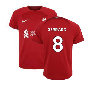 Liverpool 2022-23 Home Shirt (S) (Excellent) (GERRARD 8)_0