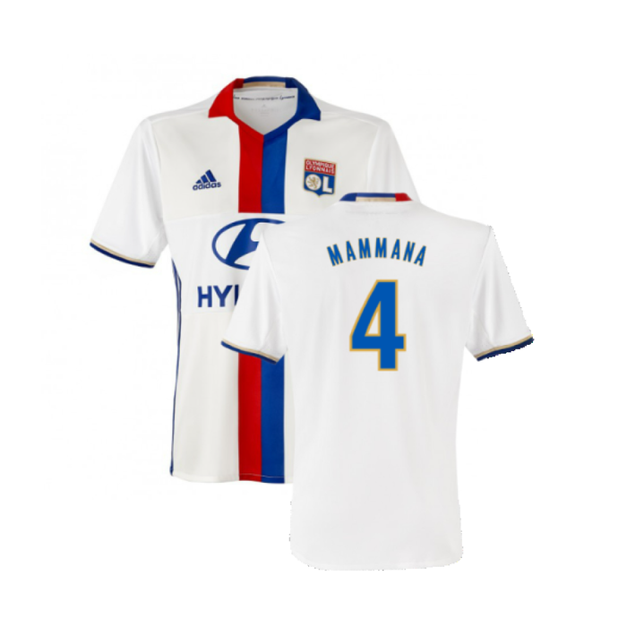 Lyon 2016-17 Home Shirt (3XL) (Mint) (Mammana 4)