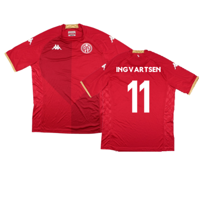 Mainz 05 2022-23 Home Shirt (Sponsorless) (3XL) (Mint) (Ingvartsen 11)