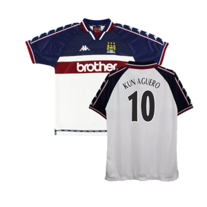 Manchester City 1997-98 Away Shirt (XL) (Good) (KUN AGUERO 10)_0