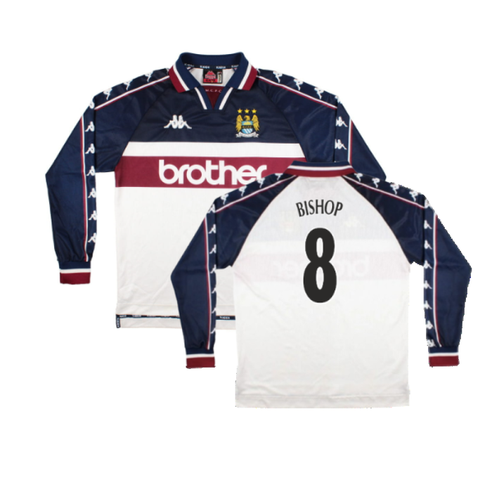 Manchester City 1997-99 Away Long Sleeve Shirt (M) (Very Good) (Bishop 8)