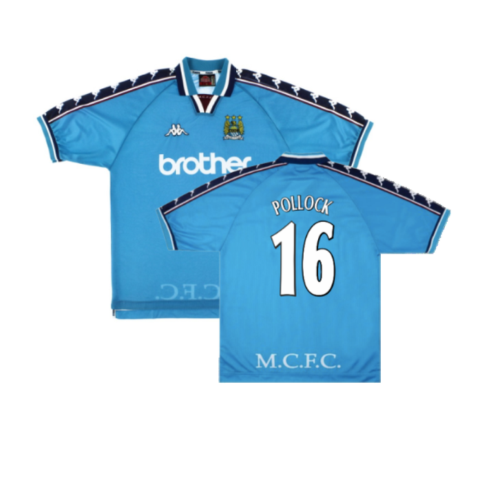 Manchester City 1997-99 Home Shirt (M) (Excellent) (Pollock 16)