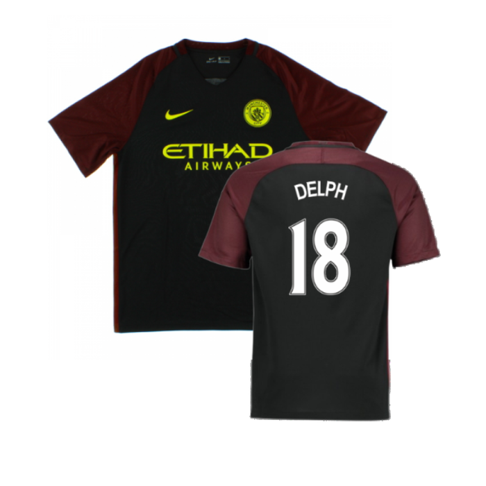 Manchester City 2016-17 Away Shirt (XXL) (Excellent) (Delph 18)