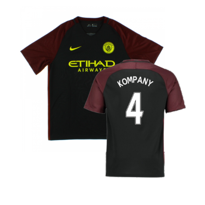 Manchester City 2016-17 Away Shirt (XLB) (Mint) (Kompany 4)