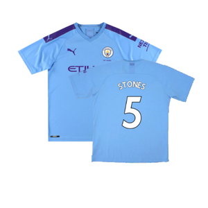 Manchester City 2019-20 Home Shirt (Excellent) (Stones 5)_0