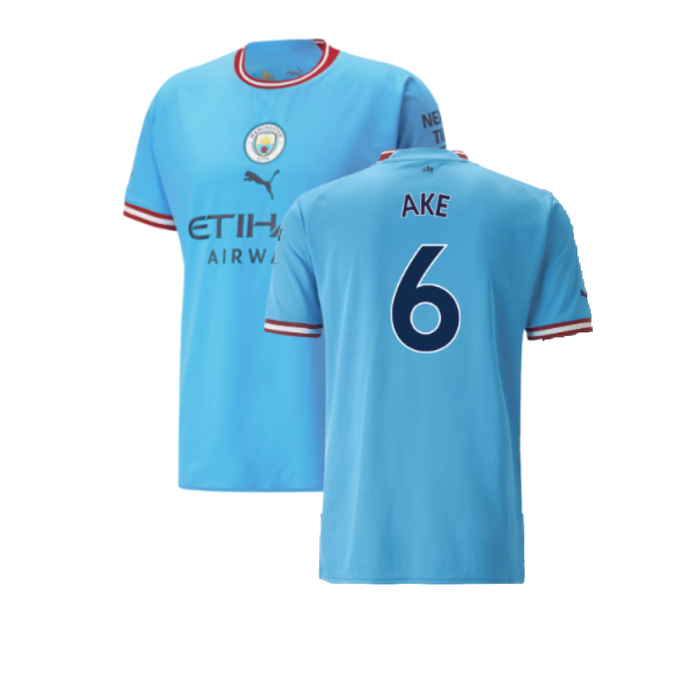 Manchester City 2022-23 Home Shirt (M) (Excellent) (Ake 6)