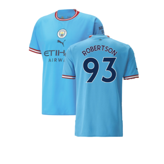 Manchester City 2022-23 Home Shirt (M) (Excellent) (Robertson 93)