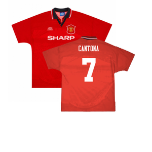 Manchester United 1994-96 Home Shirt (L) (Excellent) (Cantona 7)_0