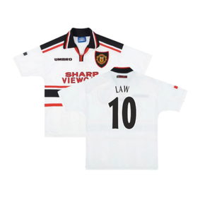 Manchester United 1997-98 Away Shirt (Good) (Law 10)_0