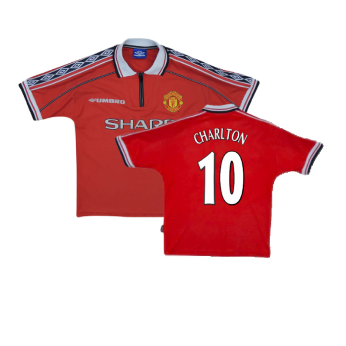 Manchester United 1998-00 Home Shirt (Y) (Excellent) (Charlton 10)