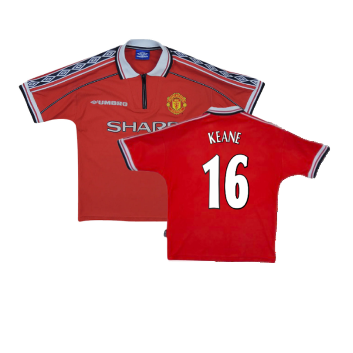 Manchester United 1998-00 Home Shirt (Y) (Excellent) (Keane 16)