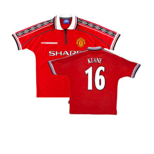 Manchester United 1998-2000 Home (M) (Very Good) (Keane 16)_0