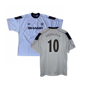 Manchester United 2000-01 Away Shirt (XXL) (Very Good) (Sheringham 10)_0