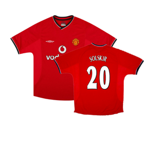 Manchester United 2000-02 Home Shirt (XL) (Excellent) (Solskjær 20)_0