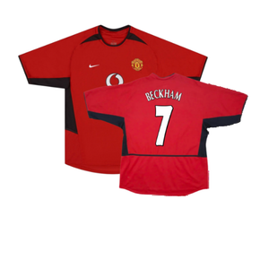 Manchester United 2002-04 Home Shirt (XXL) (Fair) (Beckham 7)_0