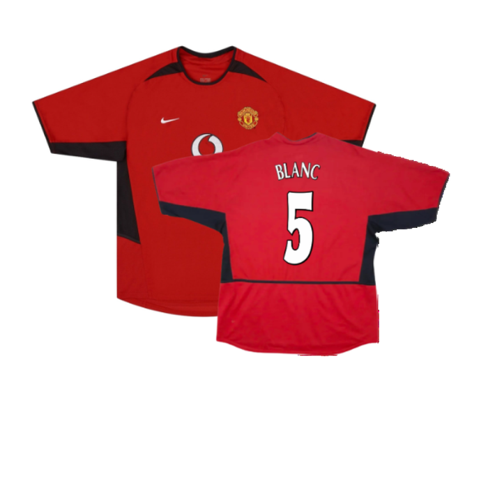 Manchester United 2002-04 Home Shirt (XXL) (Fair) (Blanc 5)