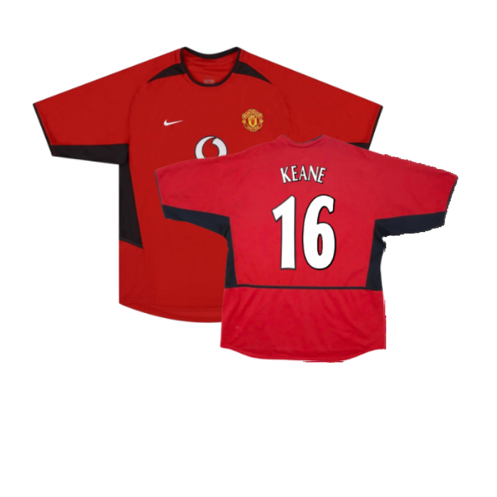 Manchester United 2002-04 Home Shirt (XXL) (Fair) (Keane 16)