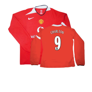 Manchester United 2004-06 Home L/S Shirt (XL) (Very Good) (CHARLTON 9)_0