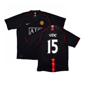 Manchester United 2007-09 Away Shirt (XXL) (Very Good) (Vidic 15)_0