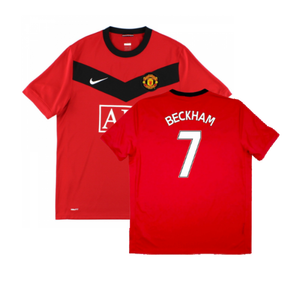 Manchester United 2009-10 Home Shirt (S) (Excellent) (BECKHAM 7)_0