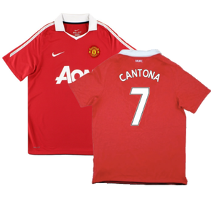 Manchester United 2010-11 Home Shirt (S) (Very Good) (Cantona 7)_0