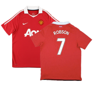 Manchester United 2010-11 Home Shirt (S) (Good) (Robson 7)_0