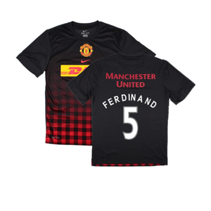 Manchester United 2010-2011 Training Shirt (M) (Ferdinand 5) (Excellent)_0