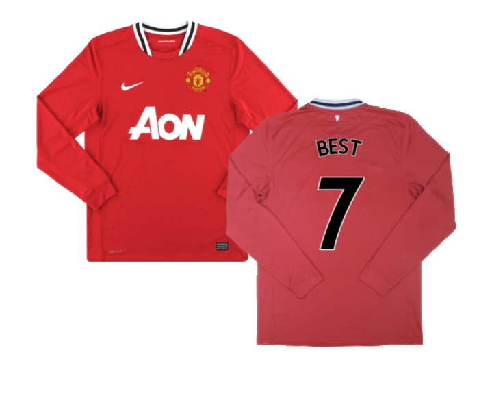 Manchester United 2011-12 Home Long Sleeve Shirt (M) Rooney #10 (Excellent) (BEST 7)