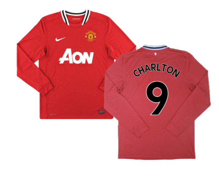 Manchester United 2011-12 Home Long Sleeve Shirt (M) Rooney #10 (Excellent) (CHARLTON 9)