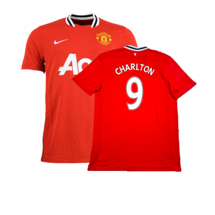 Manchester United 2011-12 Home Shirt (Very Good) (CHARLTON 9)