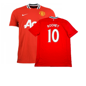 Manchester United 2011-12 Home Shirt (2XL) (Very Good) (Rooney 10)_0