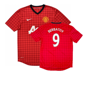 Manchester United 2012-13 Home Shirt (S) (Good) (Berbatov 9)_0