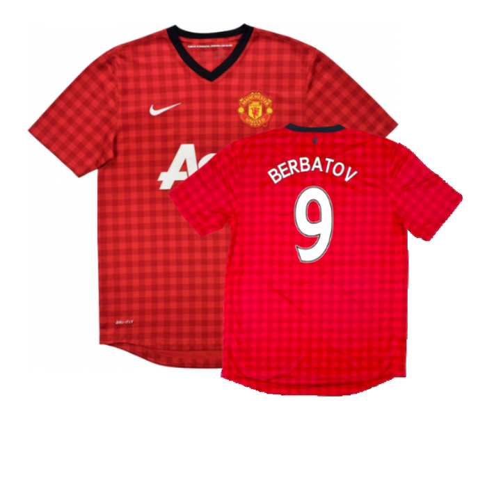 Manchester United 2012-13 Home Shirt (S) (Good) (Berbatov 9)