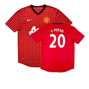 Manchester United 2012-13 Home Shirt (S) (Good) (V. Persie 20)_0