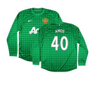 Manchester United 2012-2013 Home GK Shirt (L) (Very Good) (Amos 40)_0