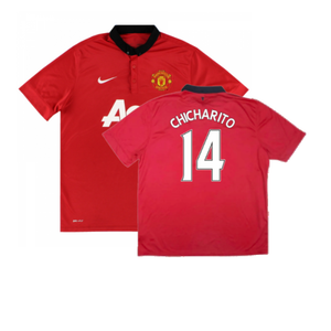 Manchester United 2013-14 Home (Excellent) (Chicharito 14)_0