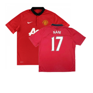 Manchester United 2013-14 Home (Excellent) (Nani 17)_0