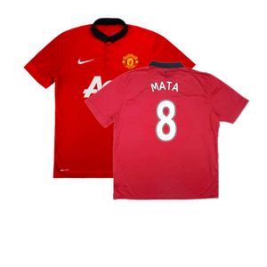 Manchester United 2013-14 Home Shirt (Good) (Mata 8)_0