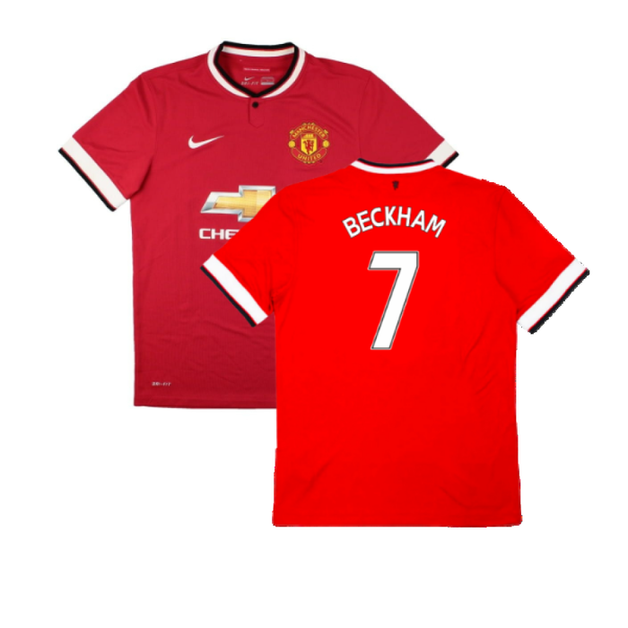 Manchester United 2014-15 Home Shirt (Good) (Beckham 7)