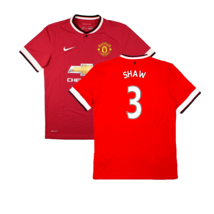 Manchester United 2014-15 Home (XL) (Excellent) (Shaw 3)