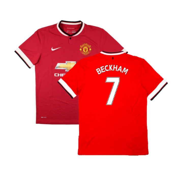 Manchester United 2014-15 Home Shirt (Good) (Beckham 7)