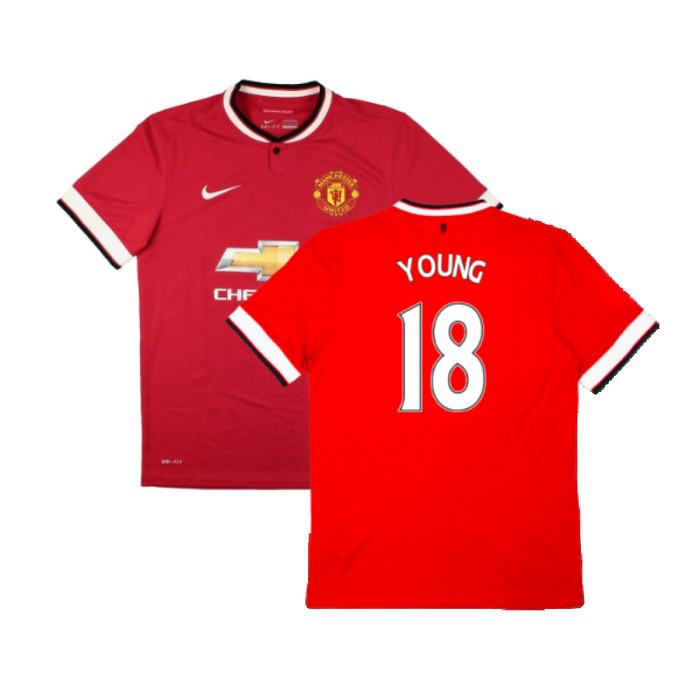 Manchester United 2014-15 Home Shirt (Very Good) (Young 18)