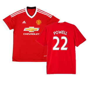 Manchester United 2015-16 Home Shirt (M) (Powell 22) (Fair)_0