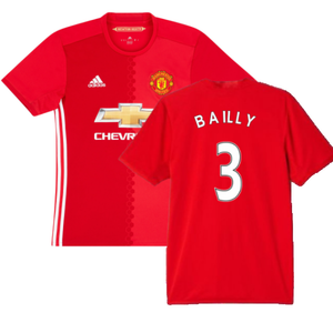 Manchester United 2016-17 Home Shirt (L) (Bailly 3) (Good)_0