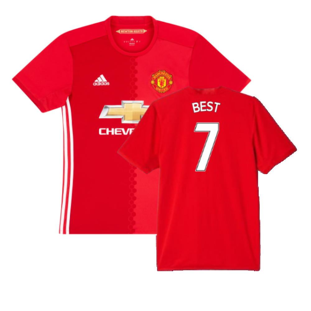 Manchester United 2016-17 Home Shirts (Excellent) (Best 7)_0
