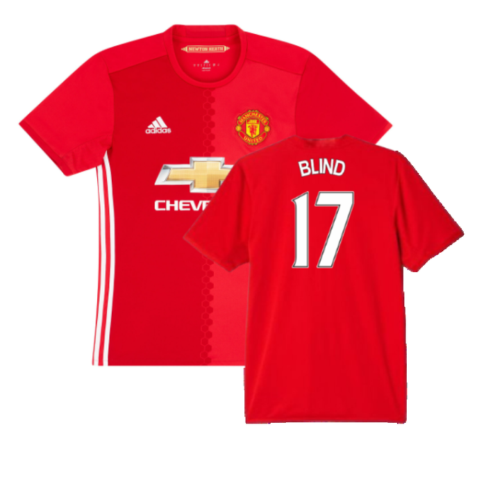 Manchester United Home 2016-17 Shirt (L) (Excellent) (Blind 17)