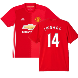 Manchester United 2016-17 Home Shirt (L) (Lingard 14) (Good)_0